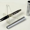 sheaffer targa 1000 fountain pen mirror chrome fluted with medium Nib - used - Image 2