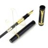 parker duofold international black fountain pen with 18 Karat gold F nib - Mint - Image 2