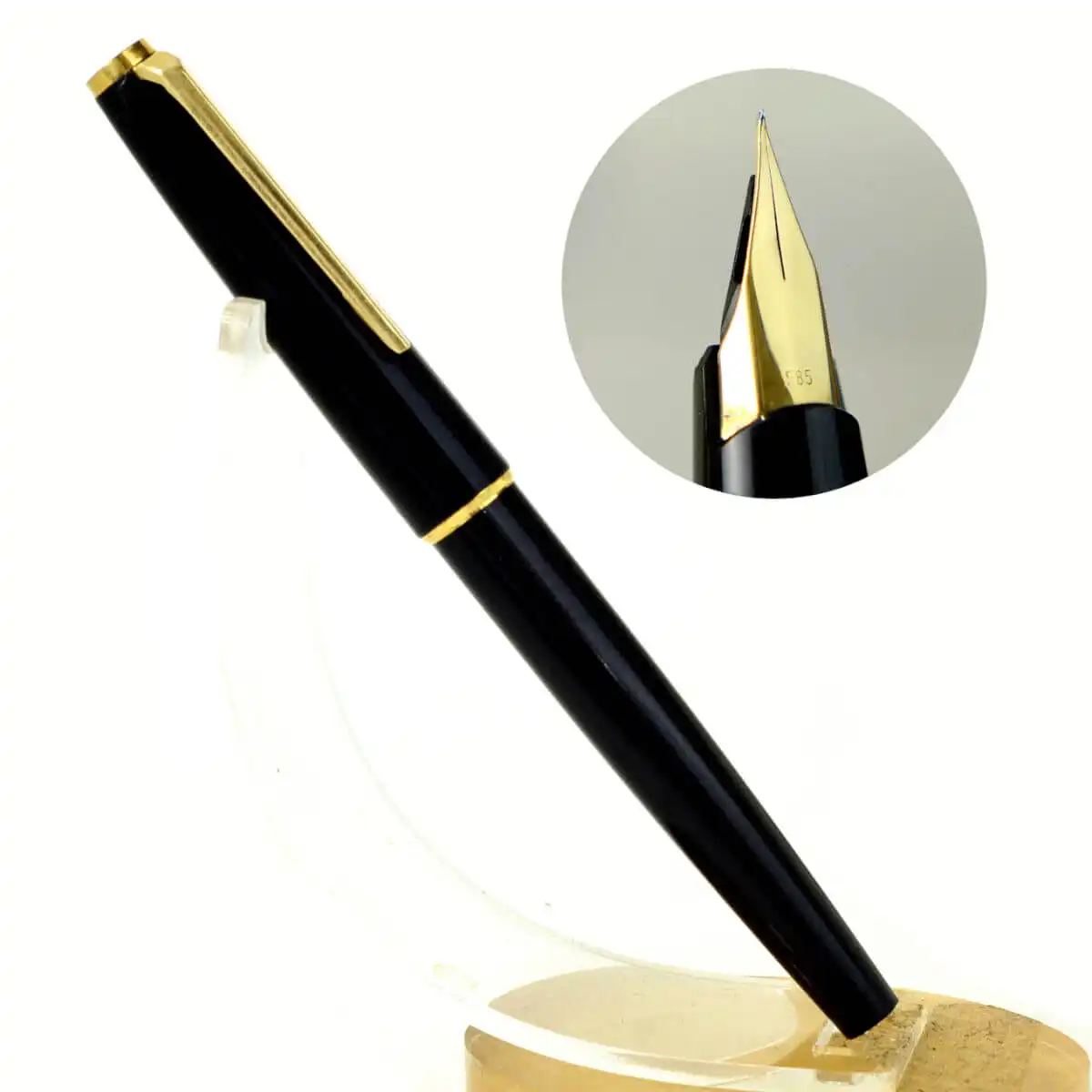 montblanc 221 black fountain pen