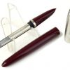 Vintage parker 21 burgundy  fountain pen with steel medium nib - clean - Image 2