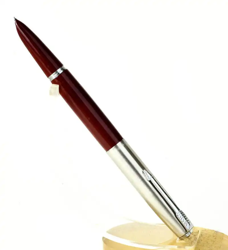 Vintage Platignum Silveralloy Cap shops & Burgundy Body Fountain Pen.