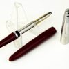 Vintage parker 21 burgundy  fountain pen with steel fine nib - clean - Image 2