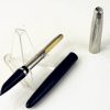 Vintage parker 21 navy blue fountain pen with steel medium nib - Clean - Image 2