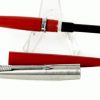 Vintage parker 45 red barrel fountain pen with semi hooded steel M nib  - Used - Image 2