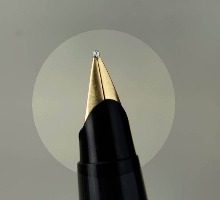 Parker 45 insignia gold filled barrel fountain pen with 14K gold medium nib