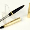 Parker 45 insignia gold rolled barrel fountain pen 14Karat solid gold M nib - Clean - Image 2