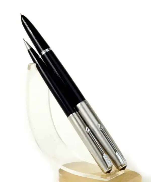 Vintage parker 51  set of fountain pen and mechanical pencil  with 14 Karat gold M nib - NOS - Image 2