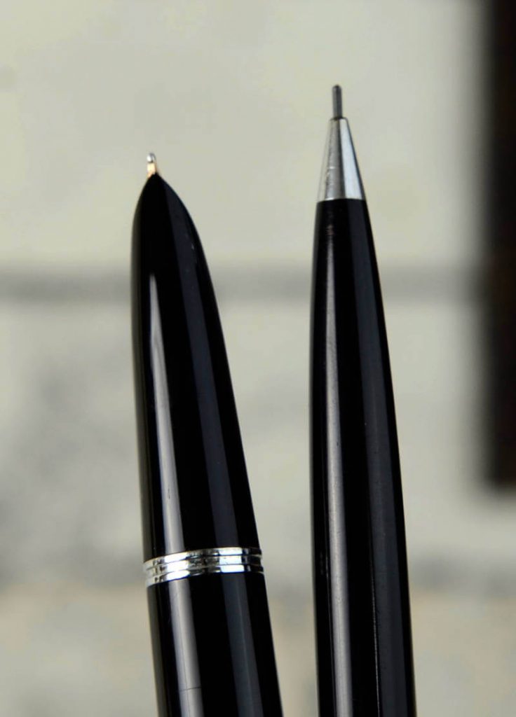 Buy Vintage parker 51 set of fountain pen and pencil with 14K gold F nib