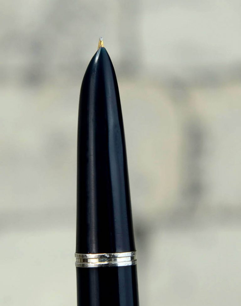 Vintage parker 51 vacumatic blue barrel fountain pen with 14 Karat ...