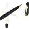 Antique parker duofold junior button filler fountain pen with 14 Karat gold F nib - clean - Image 2