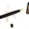 Antique parker duofold  button filler marbled fountain pen with 14 Karat gold M nib - clean - Image 2
