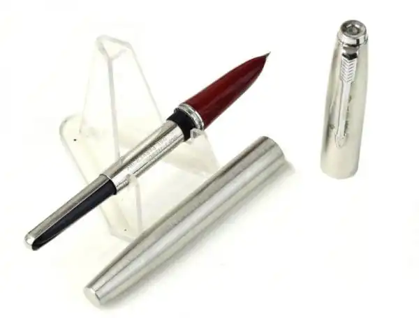Vintage parker super 21 flighter fountain pen with steel medium nib - rare - Image 2