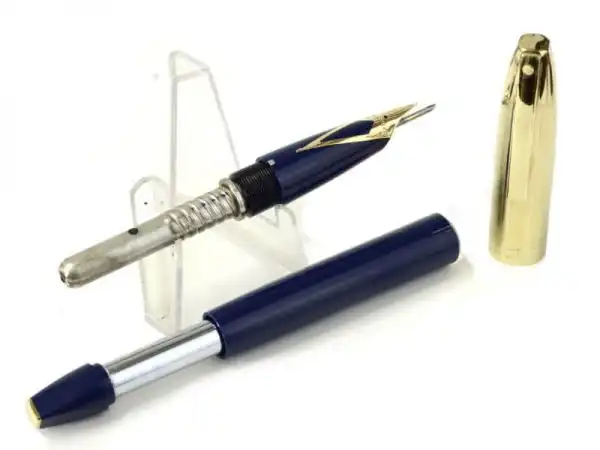 Vintage Sheaffer PFM V (pen for men) snorkel  fountain pen  with 14K solid gold M  nib - Mint - Image 2