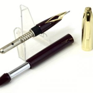 vintage-sheaffer-PFM-V-snorkel-fountain-pen-14K-solid-gold-Fine-nib-USA