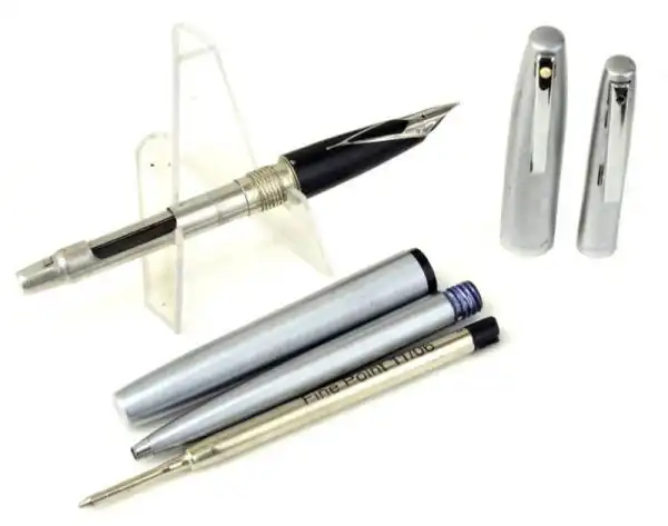 Vintage Sheaffer Imperial 444 fountain pen and ballpoint pen set M nib - Clean - Image 2