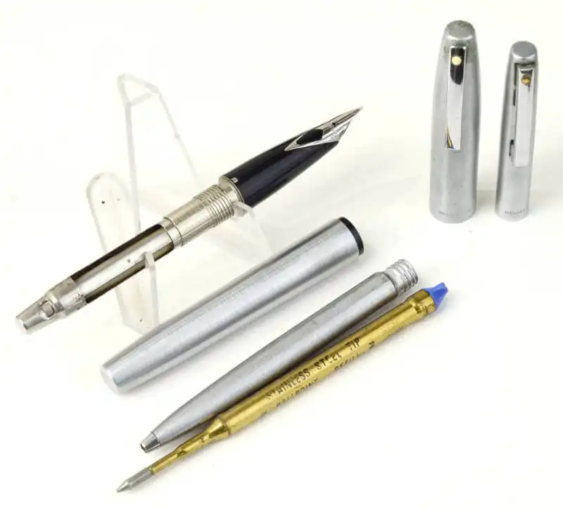 Vintage Sheaffer Imperial 444 fountain pen and ballpoint pen set M nib - Clean - Image 2
