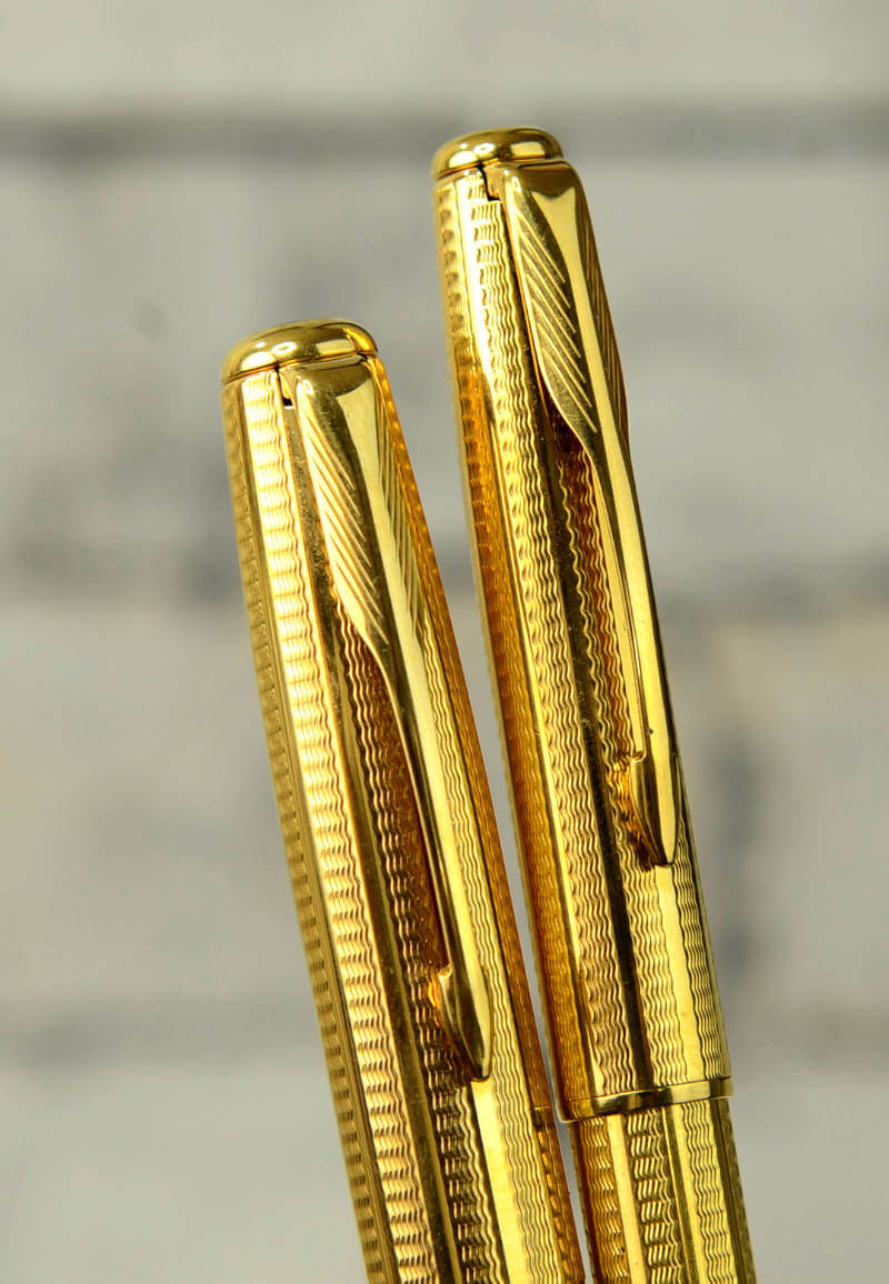 Buy Parker sonnet cascade golden fountain pen set with 18K gold F nib