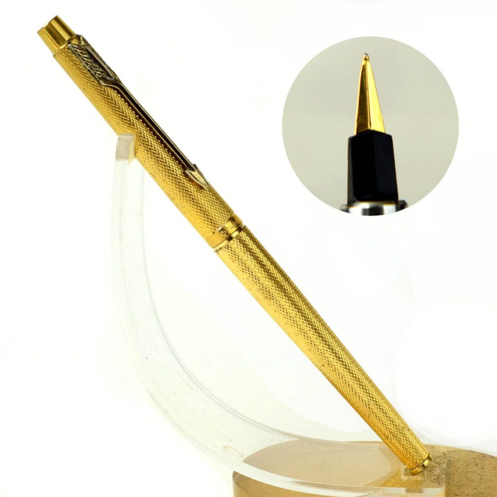 Buy parker international classic fountain pen with 23K gold plated M nib