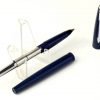 Vintage parker new slimfold navy fountain pen with 14C gold M nib - Clean - Image 2