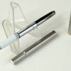 Vintage pilot birdie brushed chrome fountain pen with steel F nib - mint - Image 2