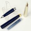 Vintage Platinum 200 black fountain pen - semi-hooded steel F nib - Used - Image 2