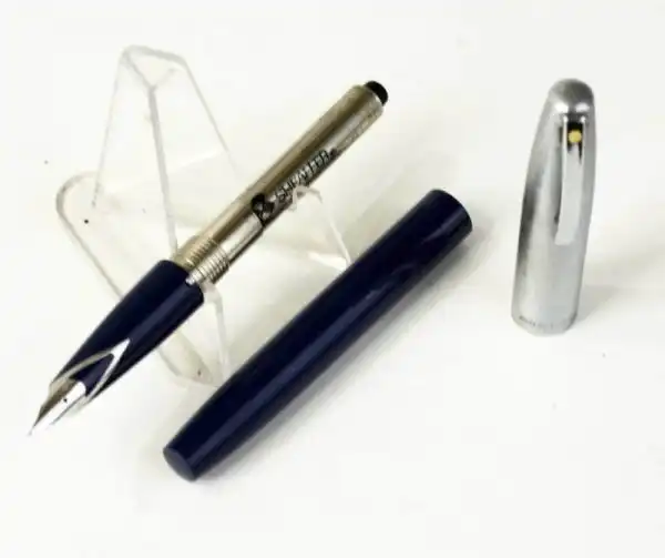 Vintage Sheaffer imperial 440 Navy barrel fountain pen - inlaid steel M nib - Clean - Image 2