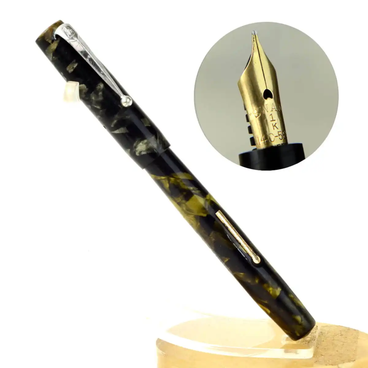 buy swan self filler vintage fountain pen with 14K gold M nib