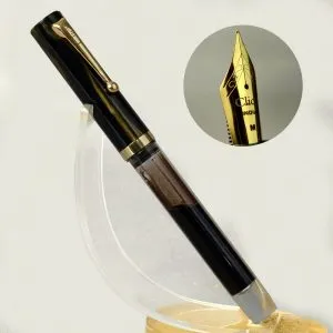 click Orion demonstrator barrel fountain pen with 3 nib options – Brand new