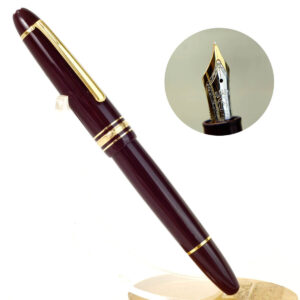Montblanc Meisterstück 146 Piston Filler BORDEAUX fountain pen limited edition 14K solid Gold M nib  - Unused