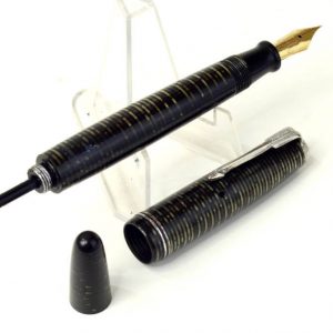 parker-vacumatic-black-pearl-celluloid-fountain-pen-14k-solid-gold-Fine-nib-Canada