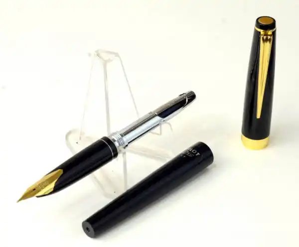 Vintage Pilot pig  fountain pen -  23K gold plated F nib - NOS - Image 2