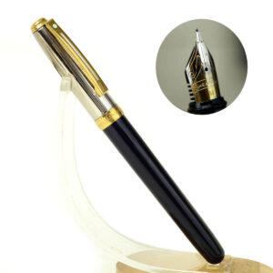 sheaffer prelude chrome fountain pen with steel M nib - Clean