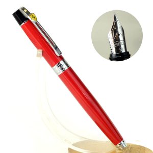 sheaffer ferrari red barrel fountain pen with steel M nib - Used
