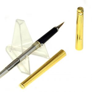 vintage-parker-180-gold-filled-fountain-pen-14K-solid-gold-XtraFine-Medium-nib-USA