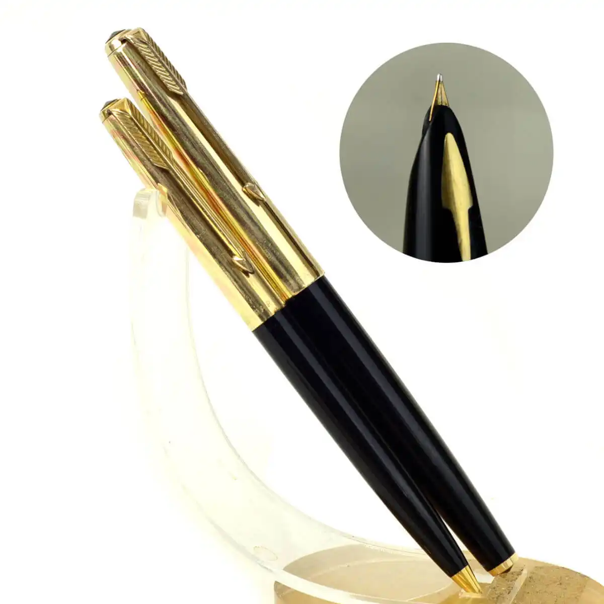 Buy Vintage parker 61 fountain pen set with gold nib