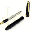Vintage parker duofold major black fountain pen - 14 Karat gold M nib - Clean - Image 2