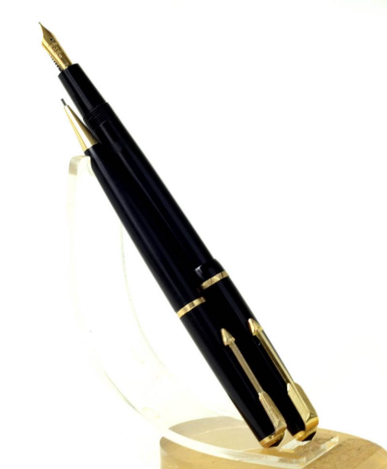 Buy Parker slimfold black fountain pen set with 14C solid gold medium nib
