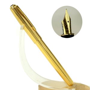 Parker sonnet cascade golden fountain pen 18K solid gold F nib - Clean