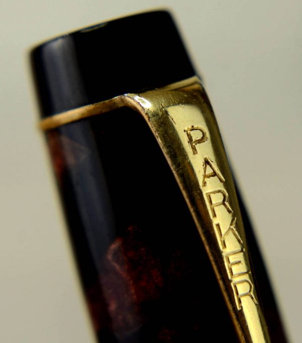 Buy parker duofold button filler fountain pen 14K sold gold F nib online