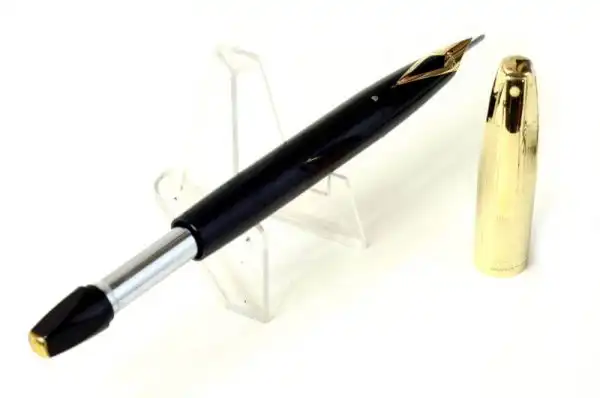 Vintage Sheaffer PFM V (pen for men) snorkel  fountain pen  with 14K solid gold F nib - Mint - Image 2