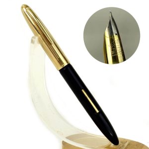 Vintage Sheaffer crest deluxe lever filler fountain pen with 14K solid gold M nib  - Clean Used