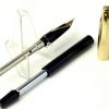 Vintage Sheaffer Imperial touchdown VIII black fountain pen 14K solid gold F nib - Used - Image 2