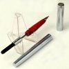Vintage waterman graduate satin steel fountain pen with Steel M nib - Used - Image 2