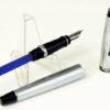 Waterman Expert Silver tone barrel fountain pen - Steel M nib - Clean - Image 2