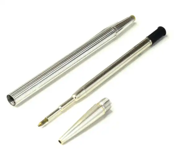 Montblanc noblesse 1957 platinum plated ballpoint pen -  Rare Push release mechanism - Image 2