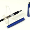 cross century II fountain pen - metallic blue barrel and steel M  nib  - Mint - Image 2