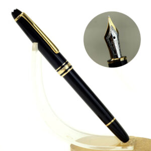 Montblanc Meisterstück 144  fountain pen 14K gold dualtone M nib - Mint