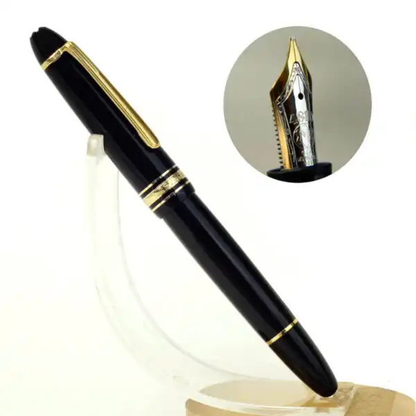 Montblanc Meisterstück 146 Piston Filler fountain pen 14K solid Gold M nib  - NOS