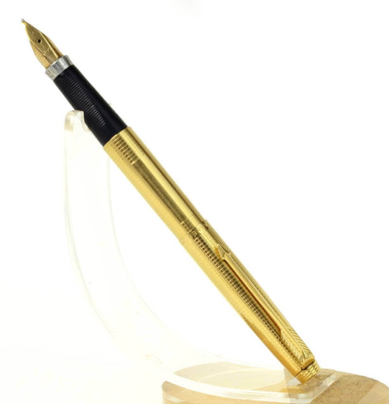 Buy parker 75 insignia fountain pen gold filled barrel with 14K gold M nib