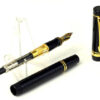 parker duofold centennial black fountain pen with 18 Karat gold B nib - NOS unused - Image 2